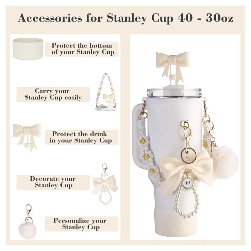 Silicone Straw Lid Silica Gel Cup Cover Water Bottle Handle Strap